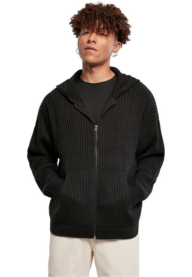 URBAN CLASSICS Sweater Herren Knitted Zip Hoody (1-tlg)