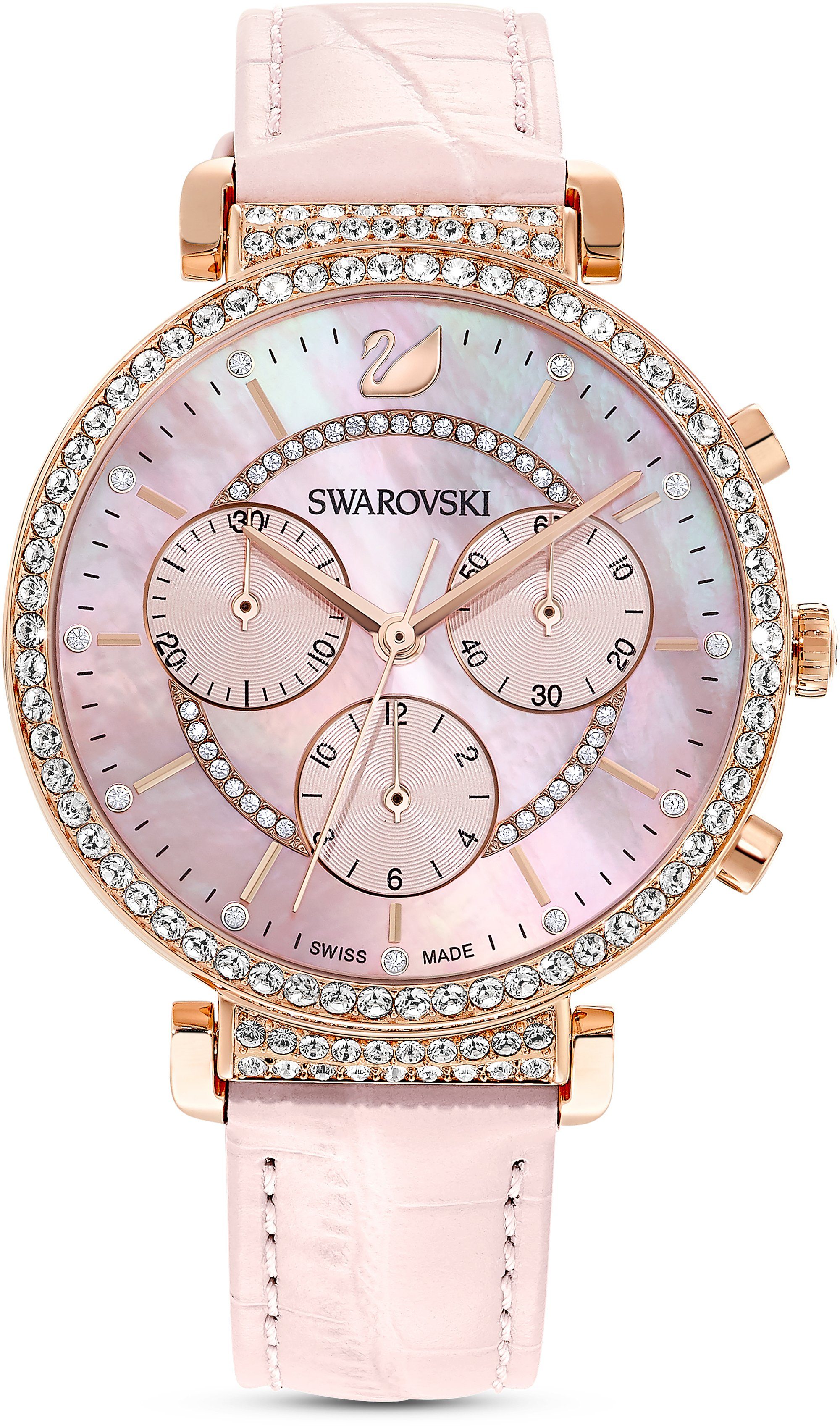 Swarovski Chronograph Passage Chrono, 5580352, Armbanduhr, Quarzuhr, Damenuhr, Swarovski-Kristalle, Swiss Made