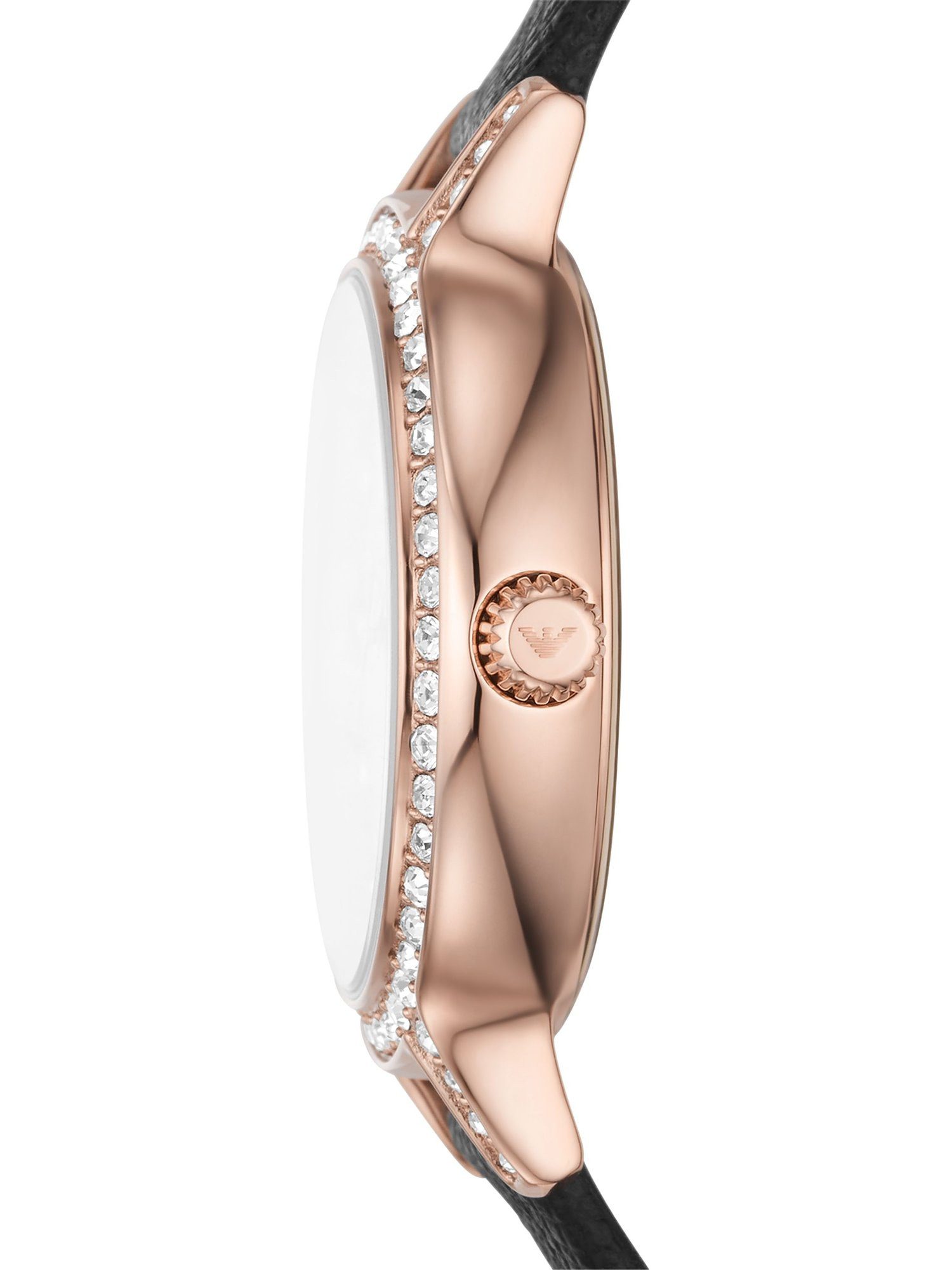 Emporio Armani Quarzuhr Emporio Armani Damen-Uhren Analog Quarz