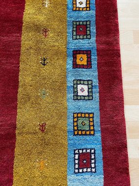 Orientteppich Perserteppich Gabbeh Teppich Handgeknüpft 194x153, Morgenlandbazar, Echte Perserteppich und kein Kopie aus Indien