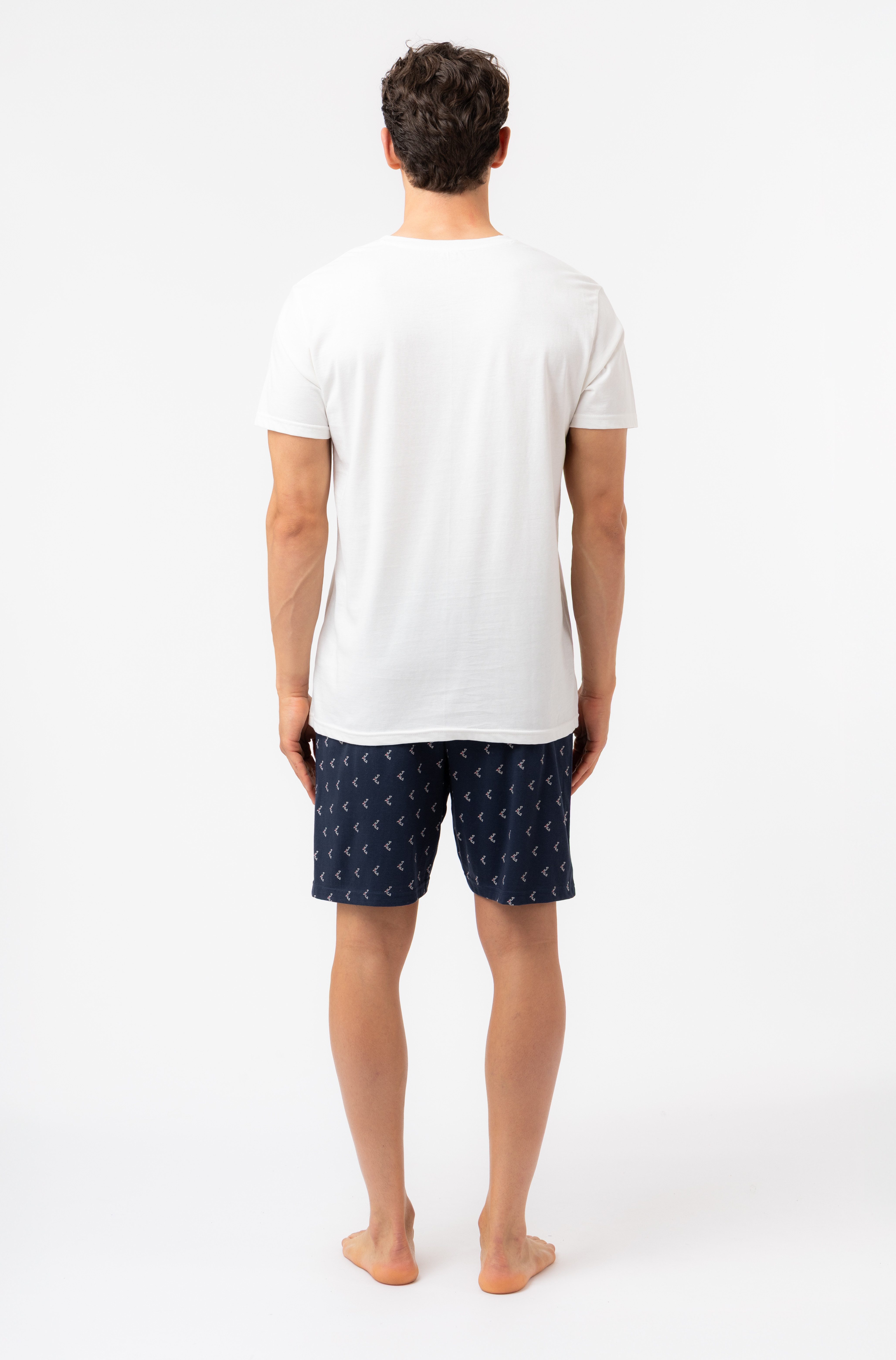 Fila Shorty (2 tlg) mit Rundhalsausschnitt, Kurzarm, Cotton