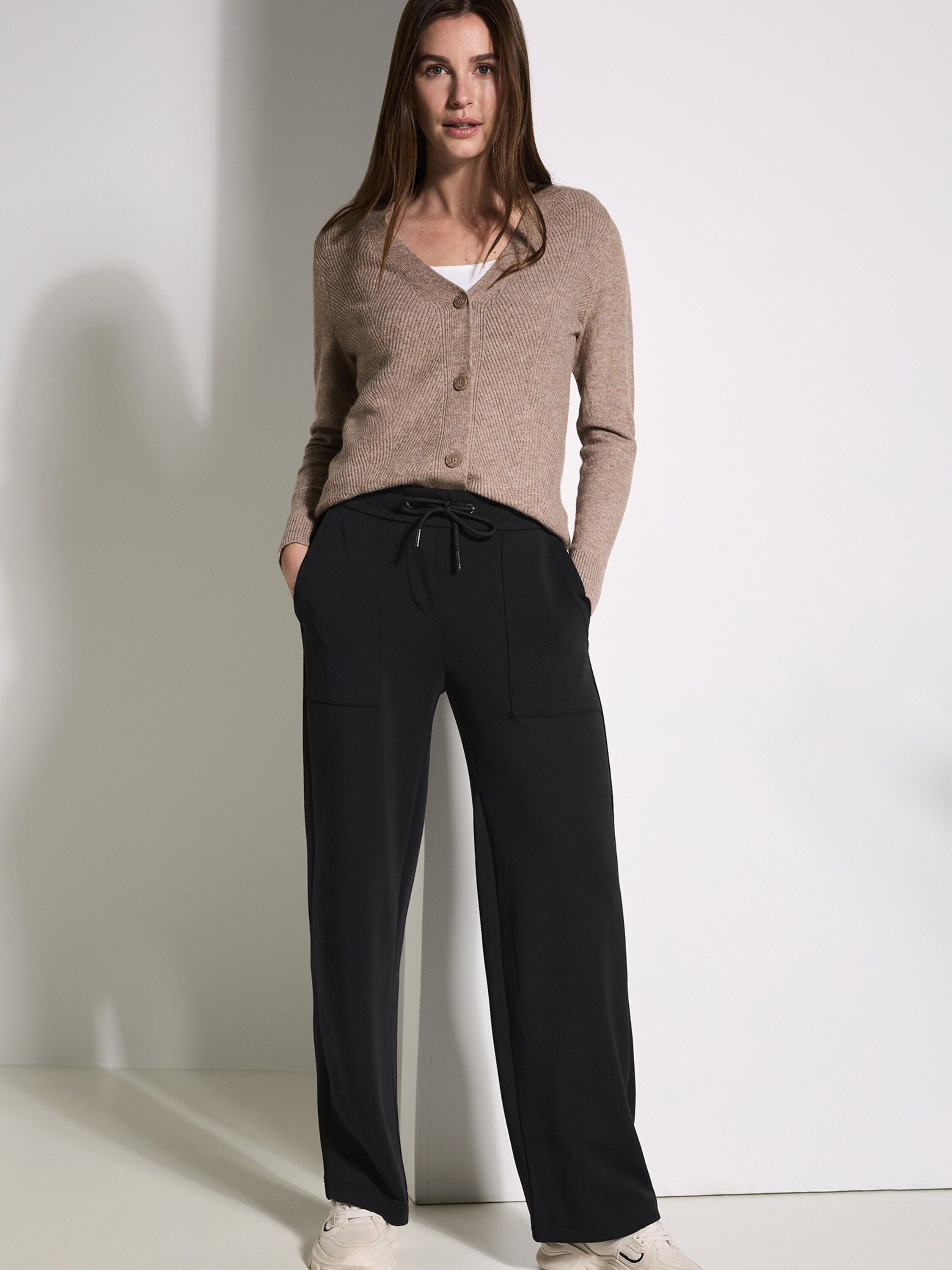 CECIL Jerseyhose Neele (1-tlg) Drapiert/gerafft