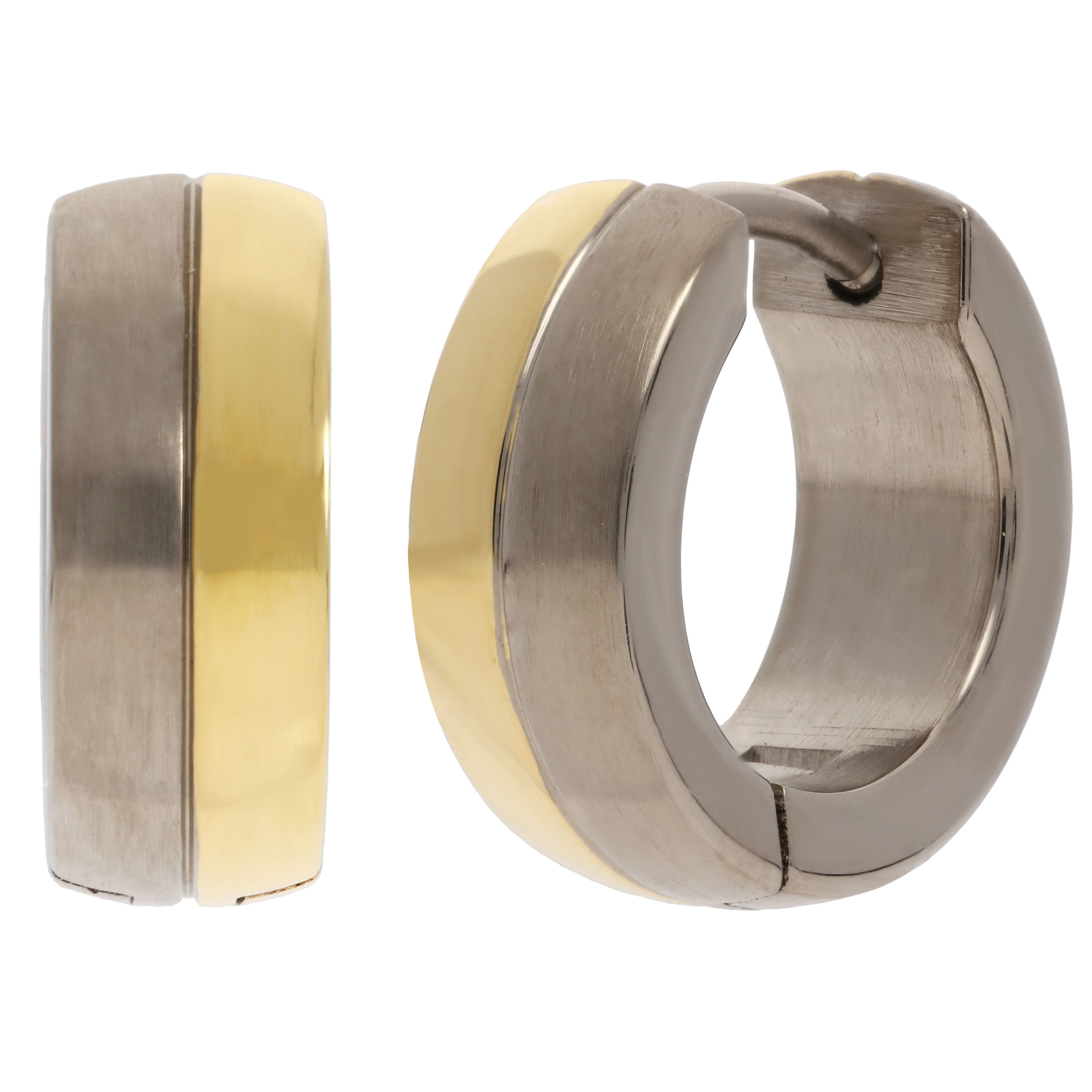 TITANIA Paar Creolen Ohrringe, bicolor