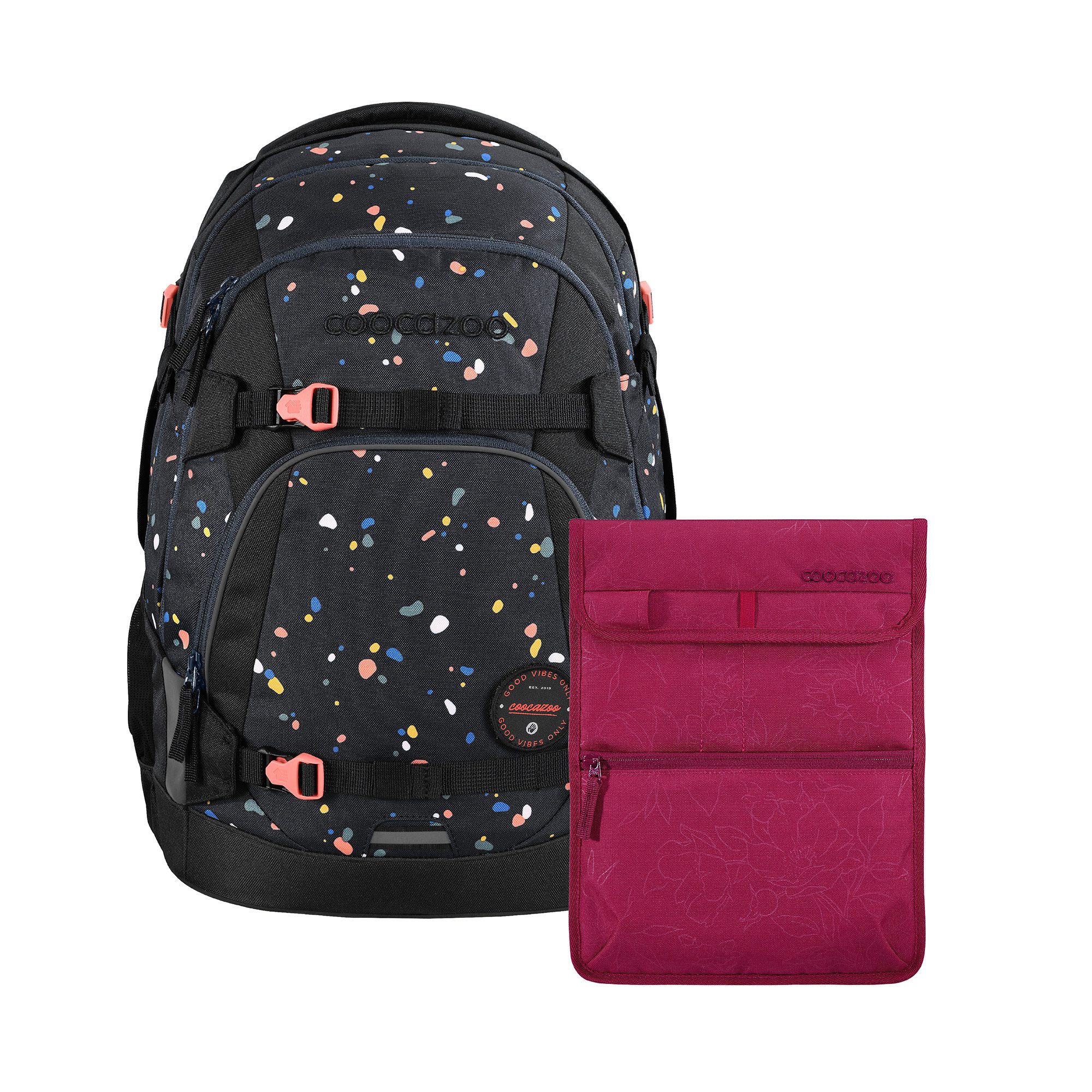 coocazoo MATE Schulrucksack inkl. Tablet-Tasche, 2-teilig (2-tlg)