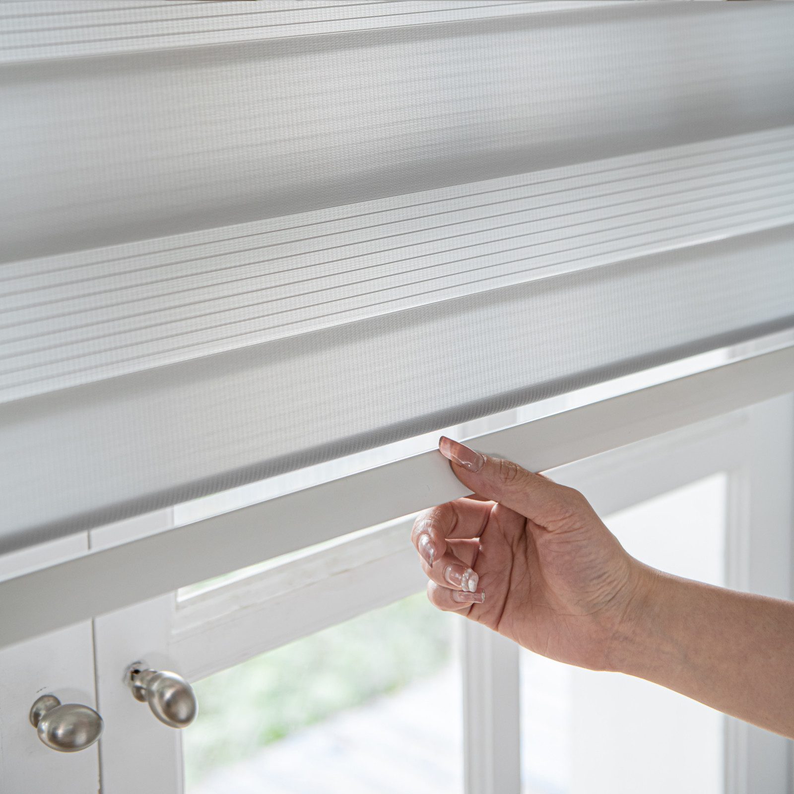 STILVORA Gardine Doppelrollo Jalousie Faltrollo Fensterrollo,Kettenzugrollo günstig online kaufen