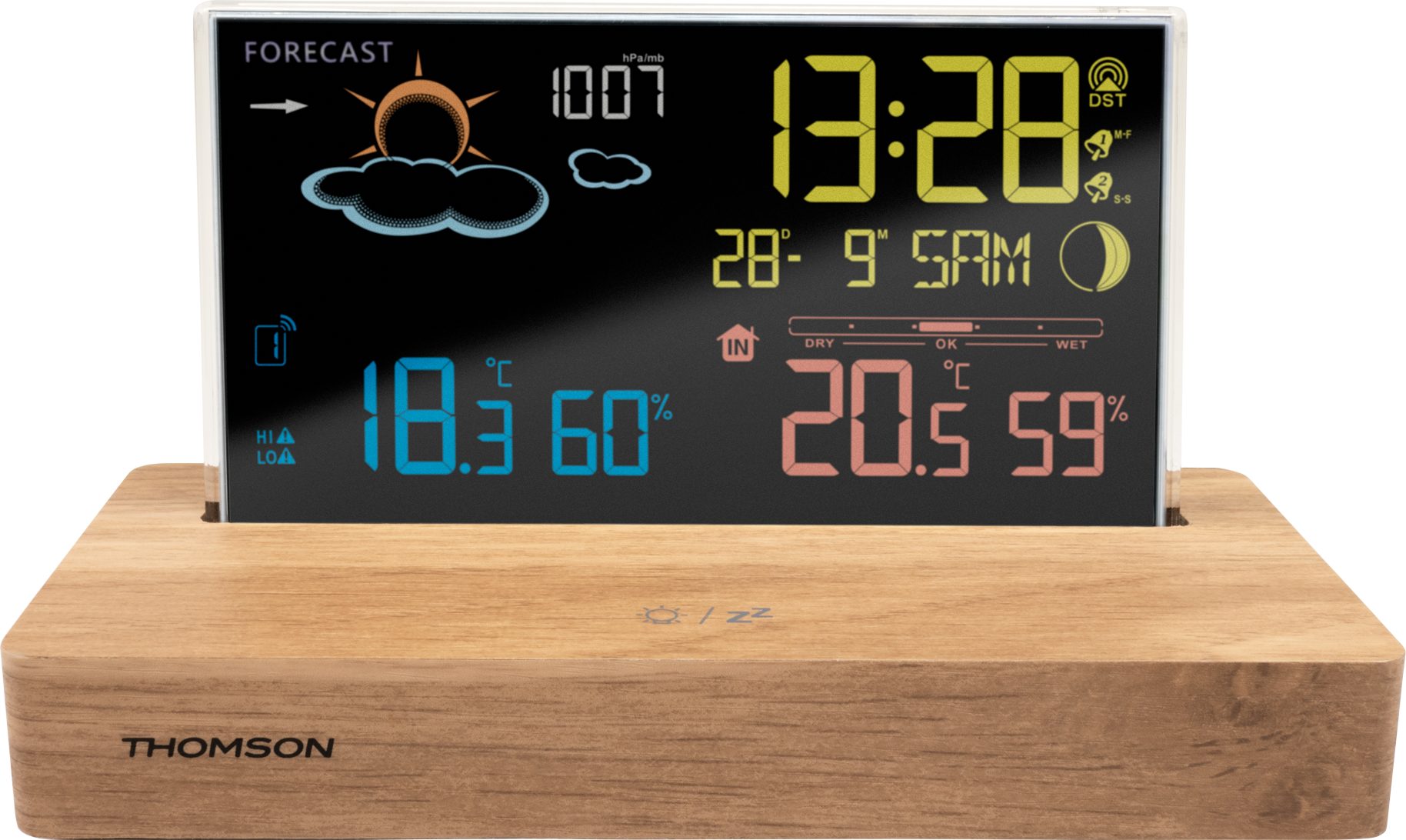Thomson Thomson Wetterstation CT610 [black/wood] Wetterstation