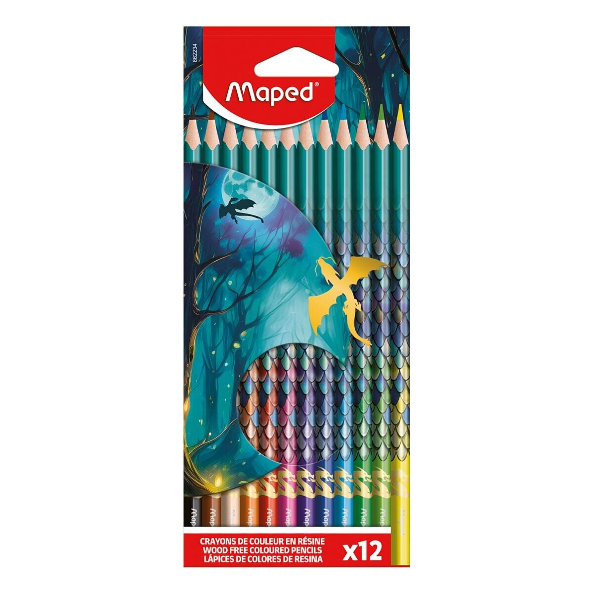 MAPED Buntstift DRAGON, (12-tlg), 12 Farben
