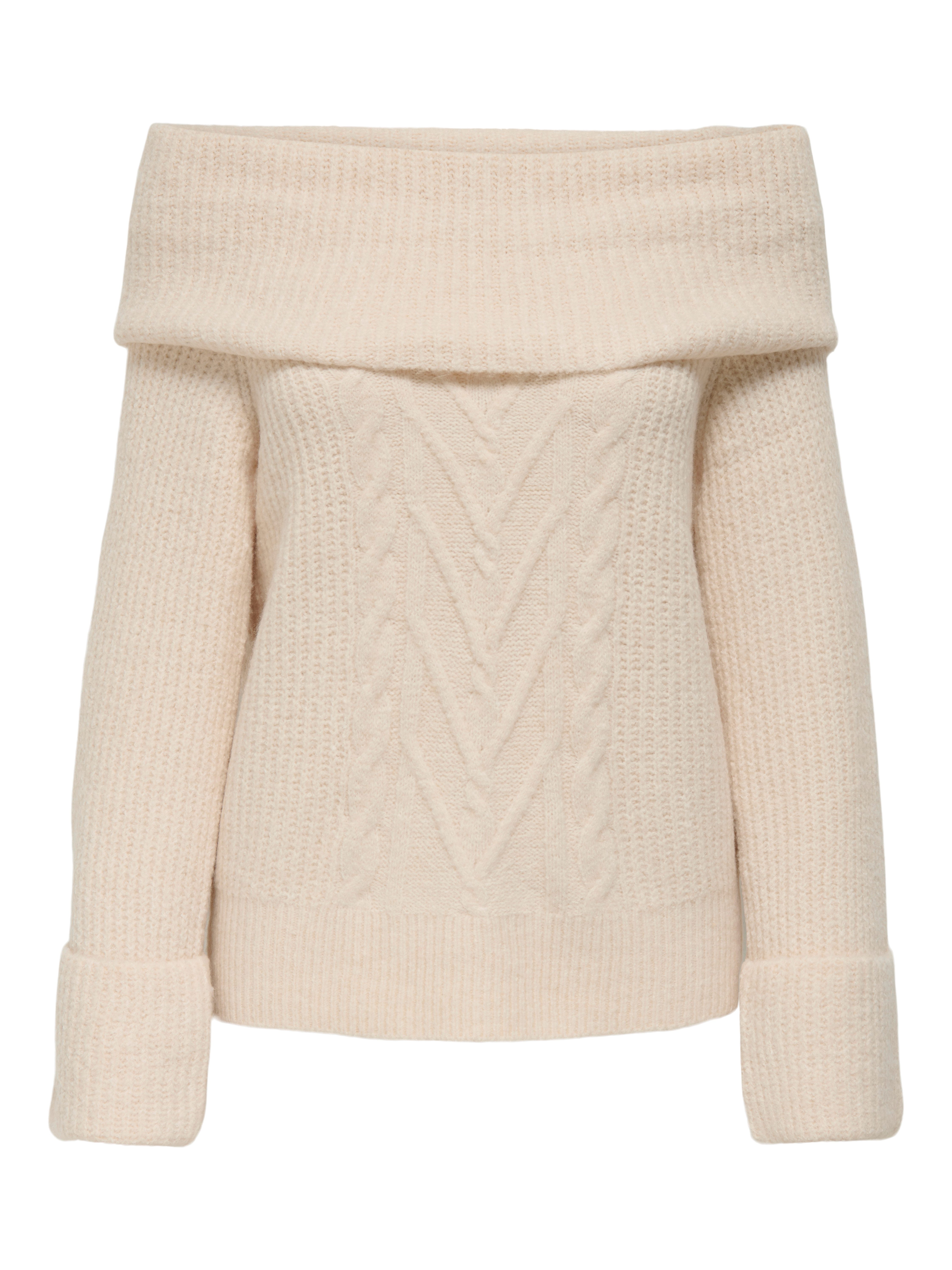 ONLY Strickpullover ONLLUNA LS OFF SHOULDER PULLOVER KNT