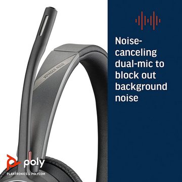 Poly Voyager 4310 UC Wireless-Headset (Noise-Cancelling, Bluetooth)