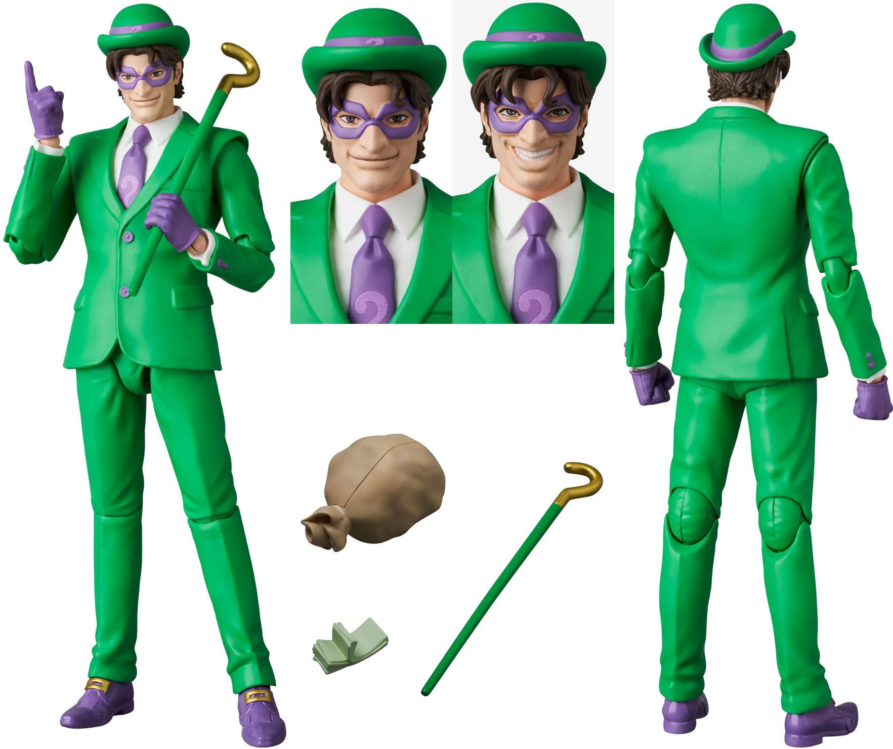 Medicom Actionfigur MAFEX DC Comics Batman: Hush The Riddler 16 cm Actionfigur