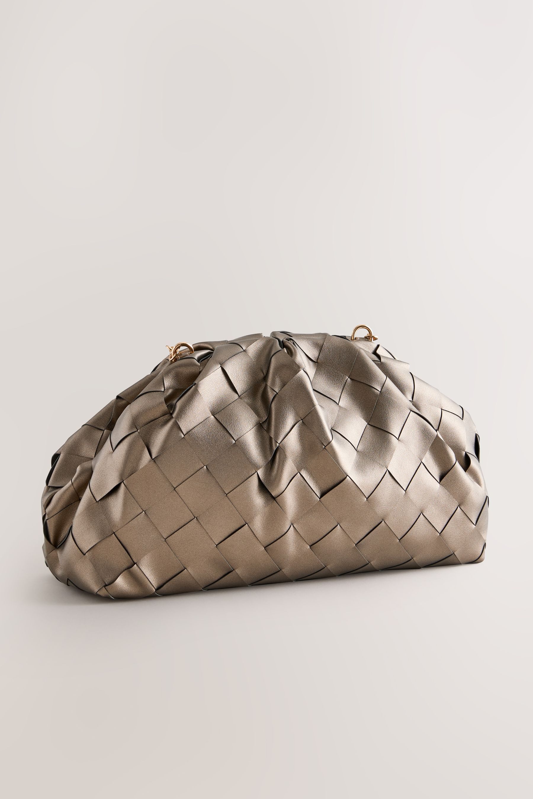 Next Clutch Oversized Clutch in Weboptik mit Schnappverschluss (1-tlg)