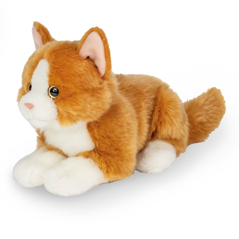 Image of Teddy Hermann 91832 - Katze liegend rot, Katzen, Plüschtier, Stofftier, 20 cm