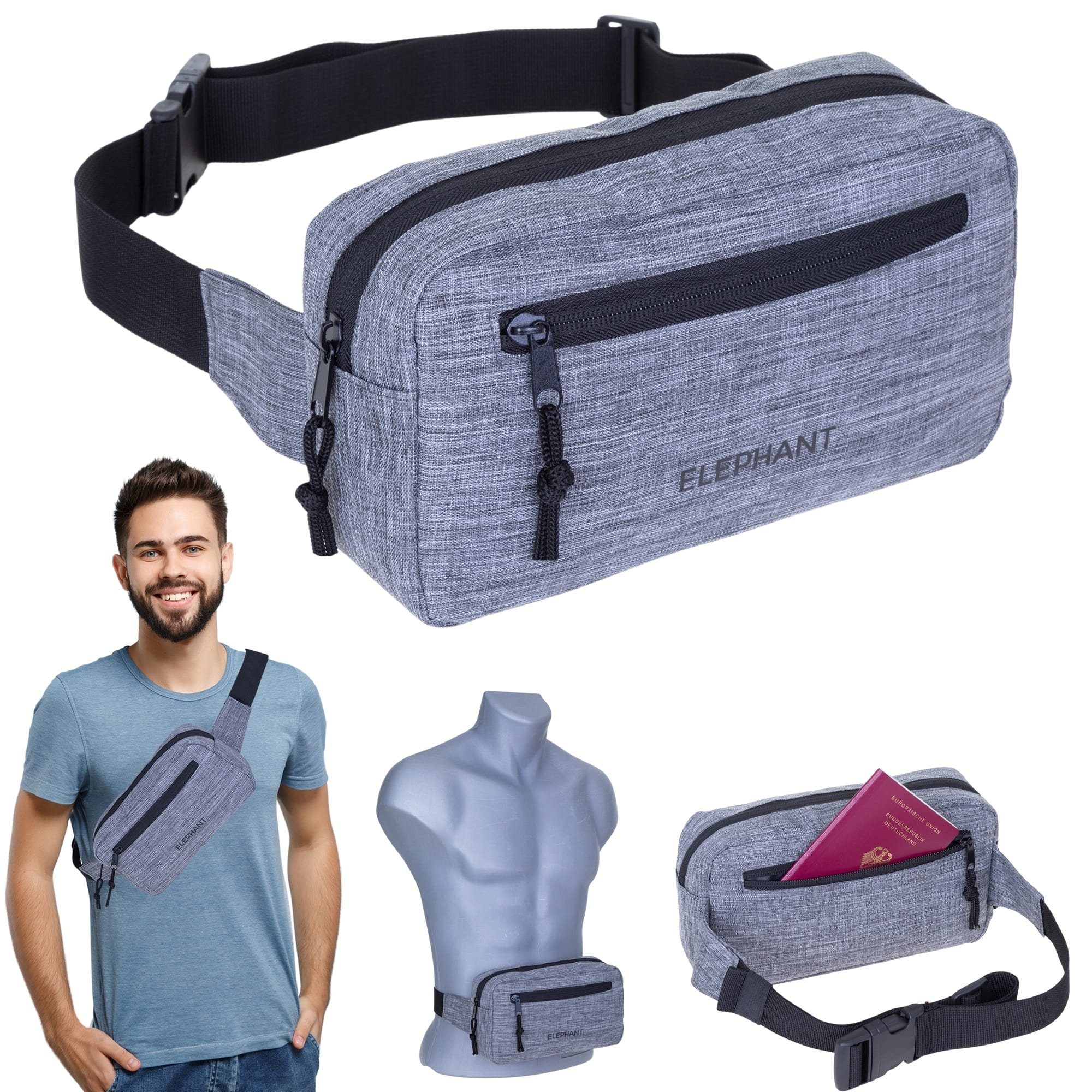 ELEPHANT Bauchtasche Hüfttasche Crossbag Elephant Travel günstig online kaufen