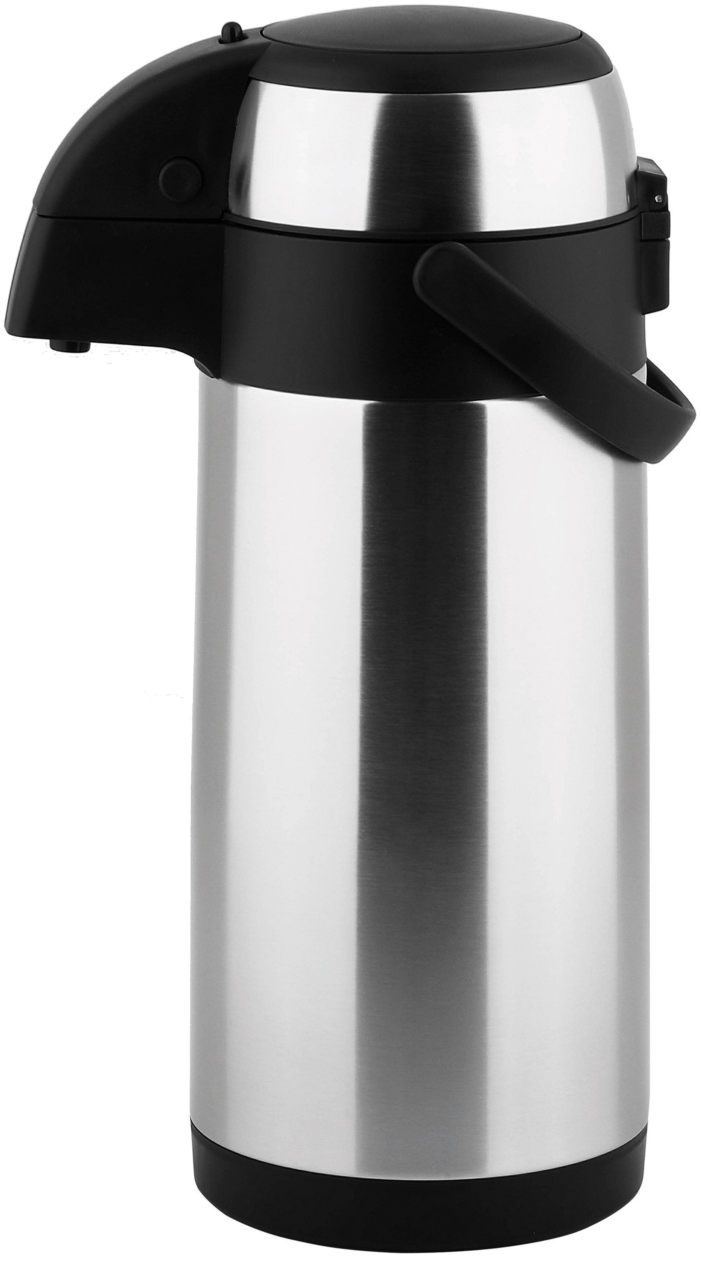 CS Koch-Systeme Pump-Isolierkanne PASSAU, doppelwandiger Edelstahl, 3 l, (1-St), mit tropffreiem Ausguss für sauberes und präzises Einschenken