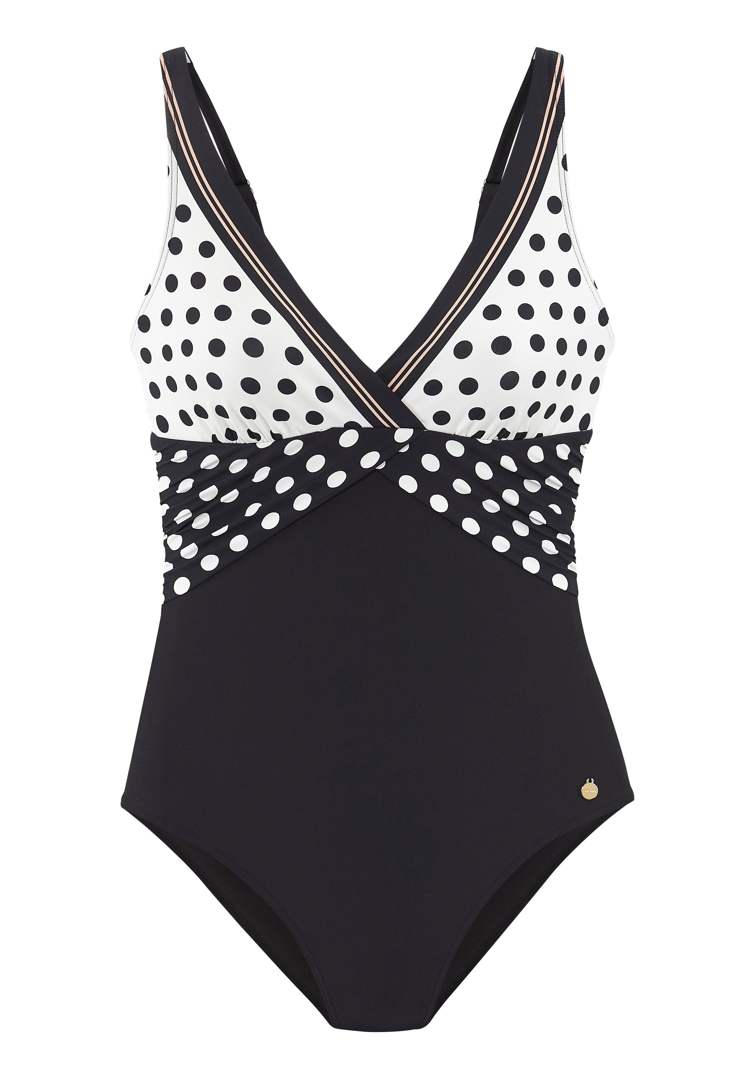 LASCANA Badeanzug mit süßen Tupfen günstig online kaufen