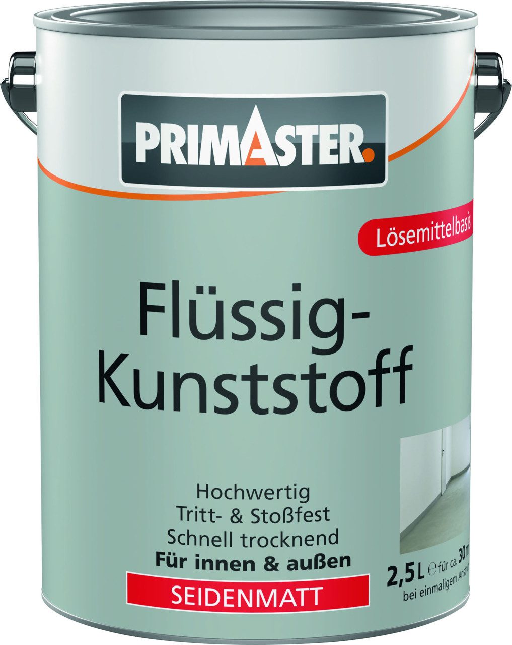 Primaster Acryl-Flüssigkunststoff Primaster Flüssigkunststoff seidenmatt 2,5 L weiß