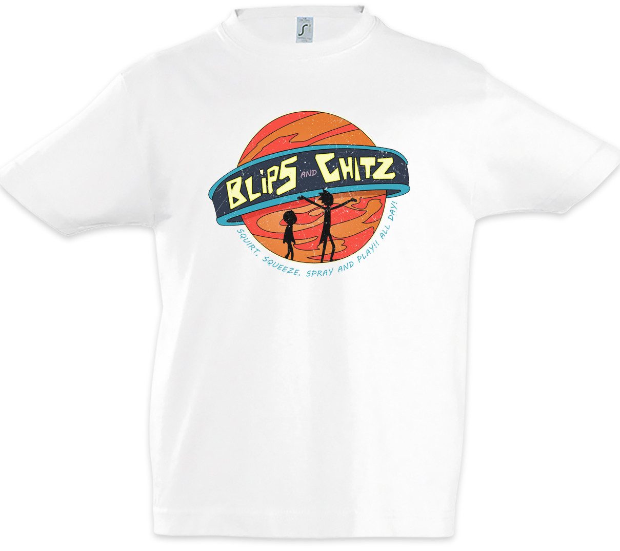 Print-Shirt Blips And Chitz Kinder T-Shirt Rick Sanchez Beth Smith Jerry Morty Fun