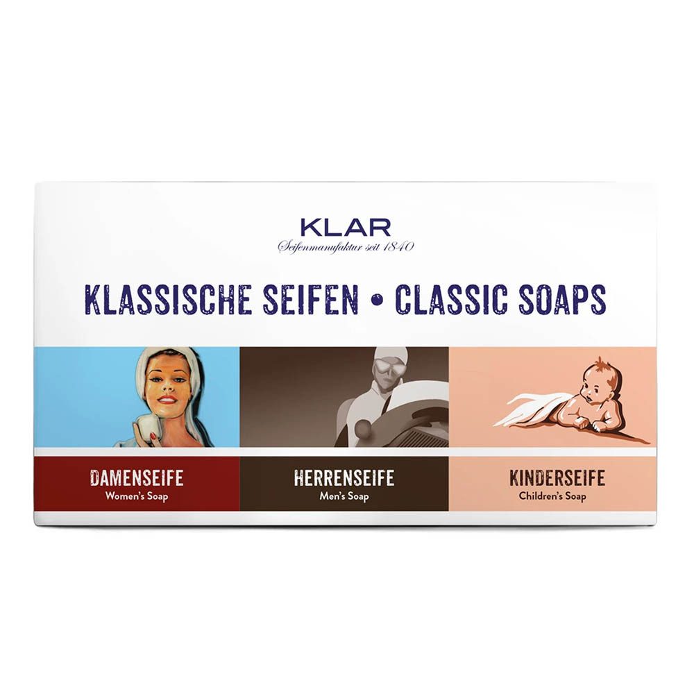 Klar Seife Seifen-Set Set - Klassische Seifen 3x100g