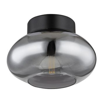 etc-shop LED Kugelleuchte, Leuchtmittel nicht inklusive, Deckenlampe Rauchglas Deckenleuchte Glas Rauchglas Deckenleuchte