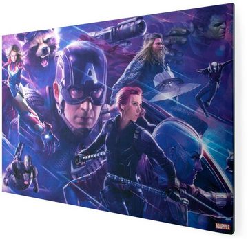 MARVEL Leinwandbild Leinwandbild Marvel Avengers Team 70x50cm, (Packung, 1 St)