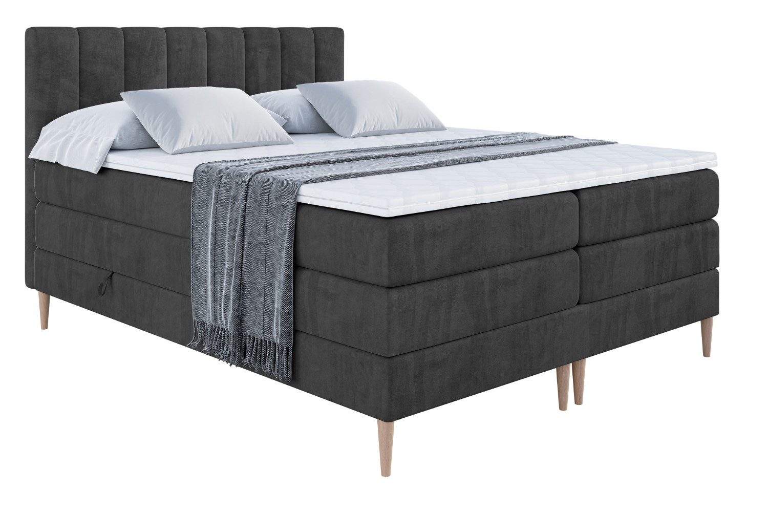 ALTDECOR Boxspringbett OTTA-F KING (Multipocket-Matratze H4, günstig online kaufen