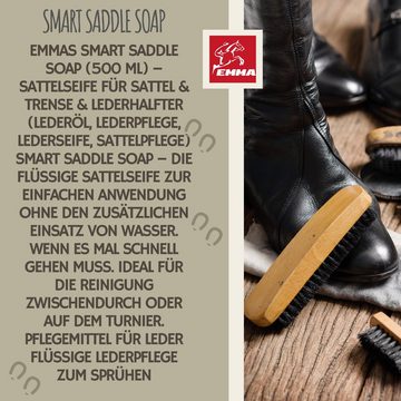 EMMA Eventing Sattelseife SADDLE SOAP LEDERSEIFE LEDERREINIGUNG REINIGT GLATTLEDER Lederreiniger (1X500 ml 500ml)