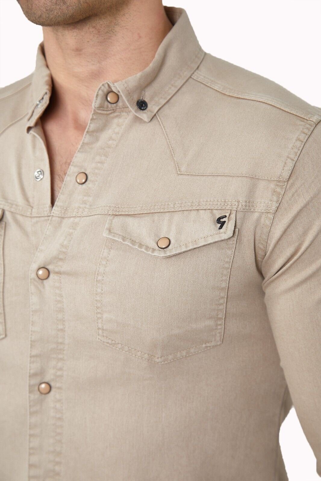 Megaman Jeans Langarmhemd Herren Hemd Basic günstig online kaufen