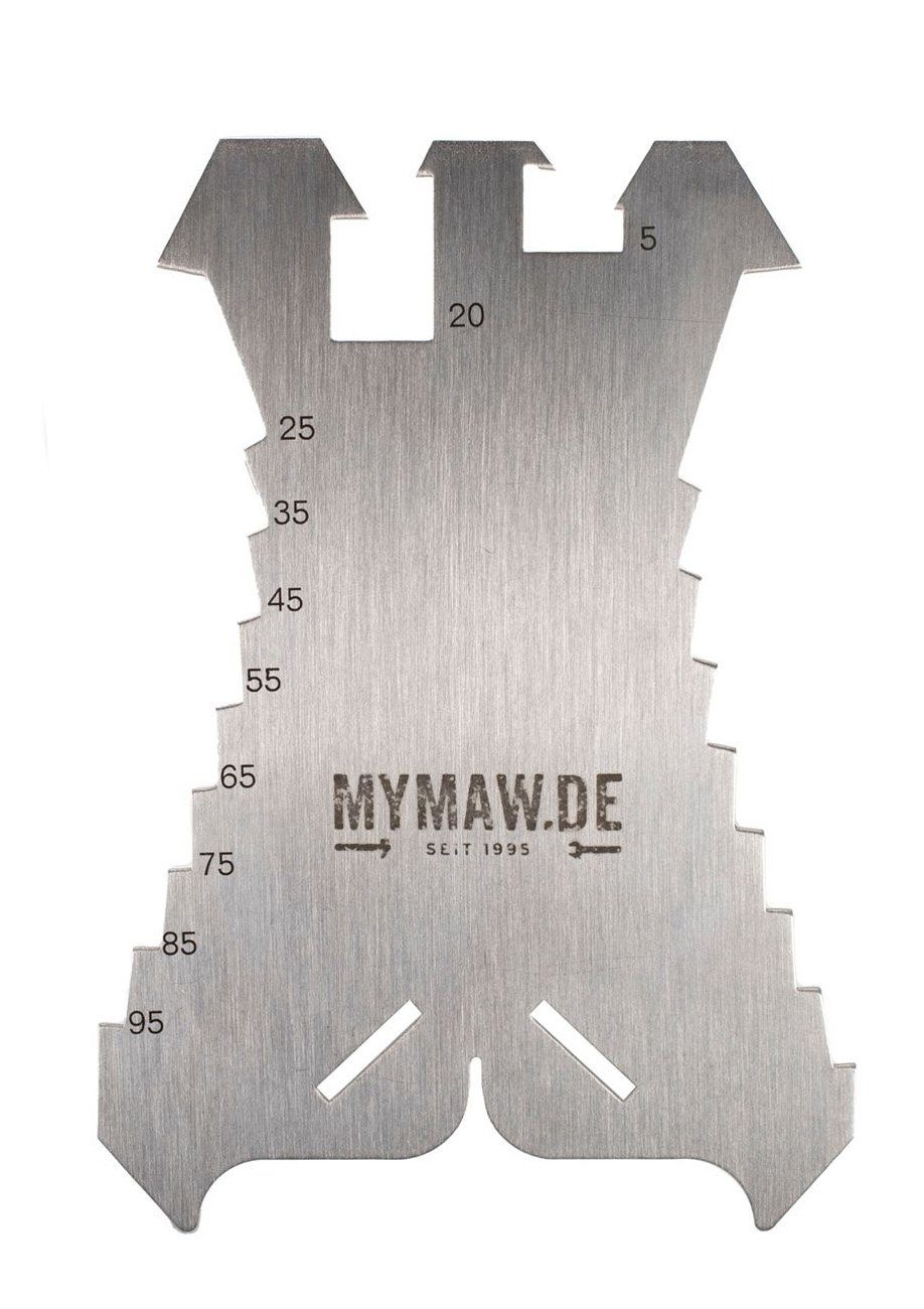 myMAW Universalschneide-Aufsatz Edelstahl aus Anreißschablone Klempner 3 S… Anreißer Dachdecker x