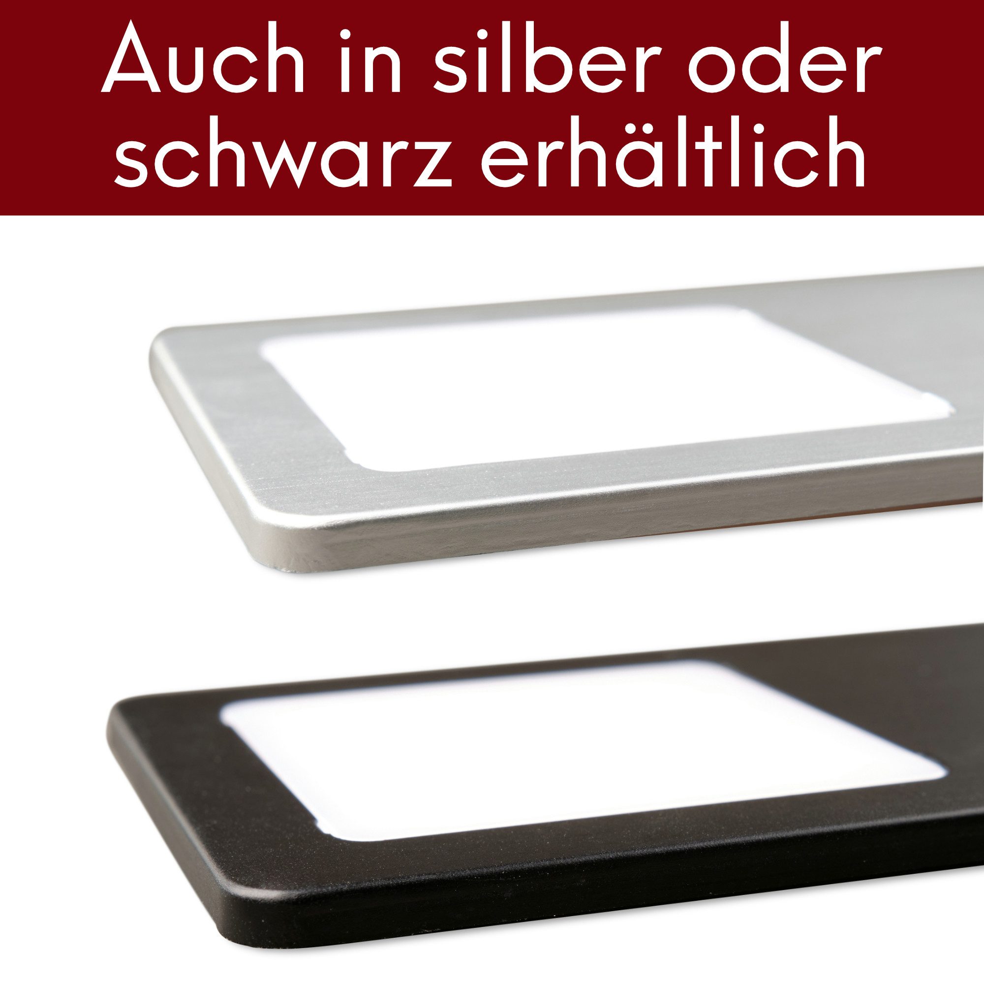 kalb LED Unterbauleuchte LED Unterbauleuchten Edelstahl gebürstet 5W - mit Touch-Dimmfunktion, 1er Set neutralweiß, neutralweiß