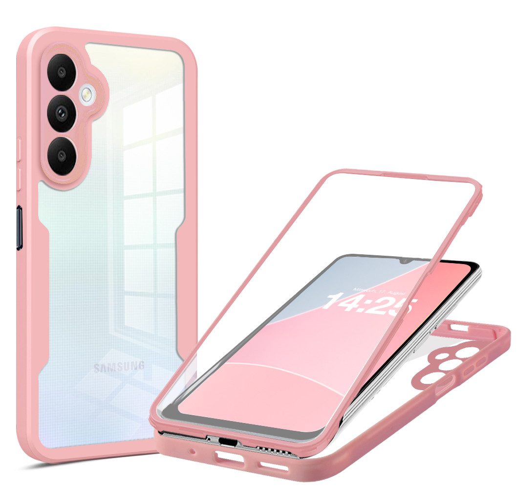 Tec-Expert Handyhülle 360 Grad Hülle für Samsung Galaxy A05s 6.7 Zoll, 6.7, Rundum Schutz Cover Case Hülle robust
