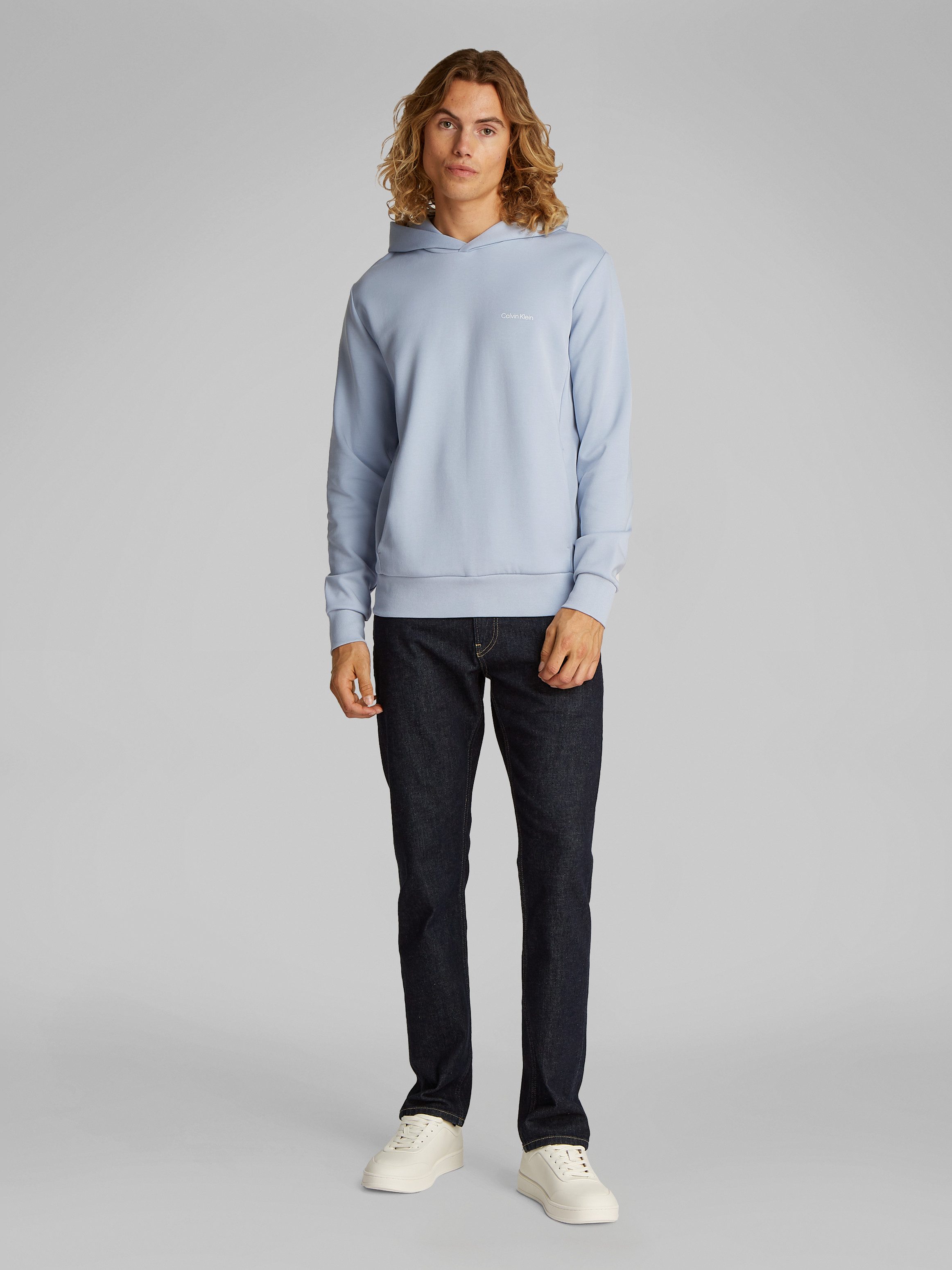 Calvin Klein Kapuzensweatshirt MICRO LOGO HOODIE mit Kängurutasche