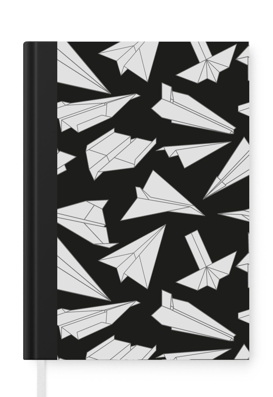 MuchoWow Notizbuch Design - Papier - Flugzeuge, Journal, Merkzettel, Tagebuch, Notizheft, A5, 98 Seiten, Haushaltsbuch