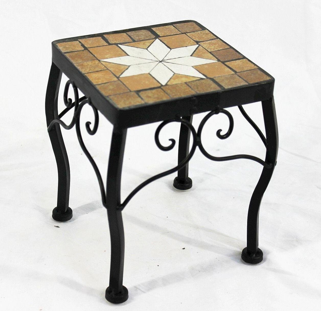 DanDiBo Blumenhocker Mosaik Eckig Blumenständer Beistelltisch günstig online kaufen