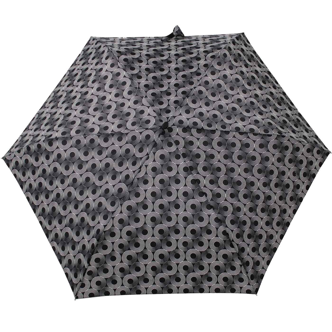 doppler® Begleiter für Schirm überall dieser ein Tasche, Platz und schwarz jede treue flacher findet Taschenregenschirm leichter
