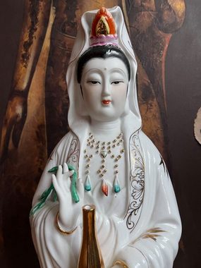 Asien LifeStyle Buddhafigur Buddha Figur Kwan-Yin aus Porzellan 66 cm groß