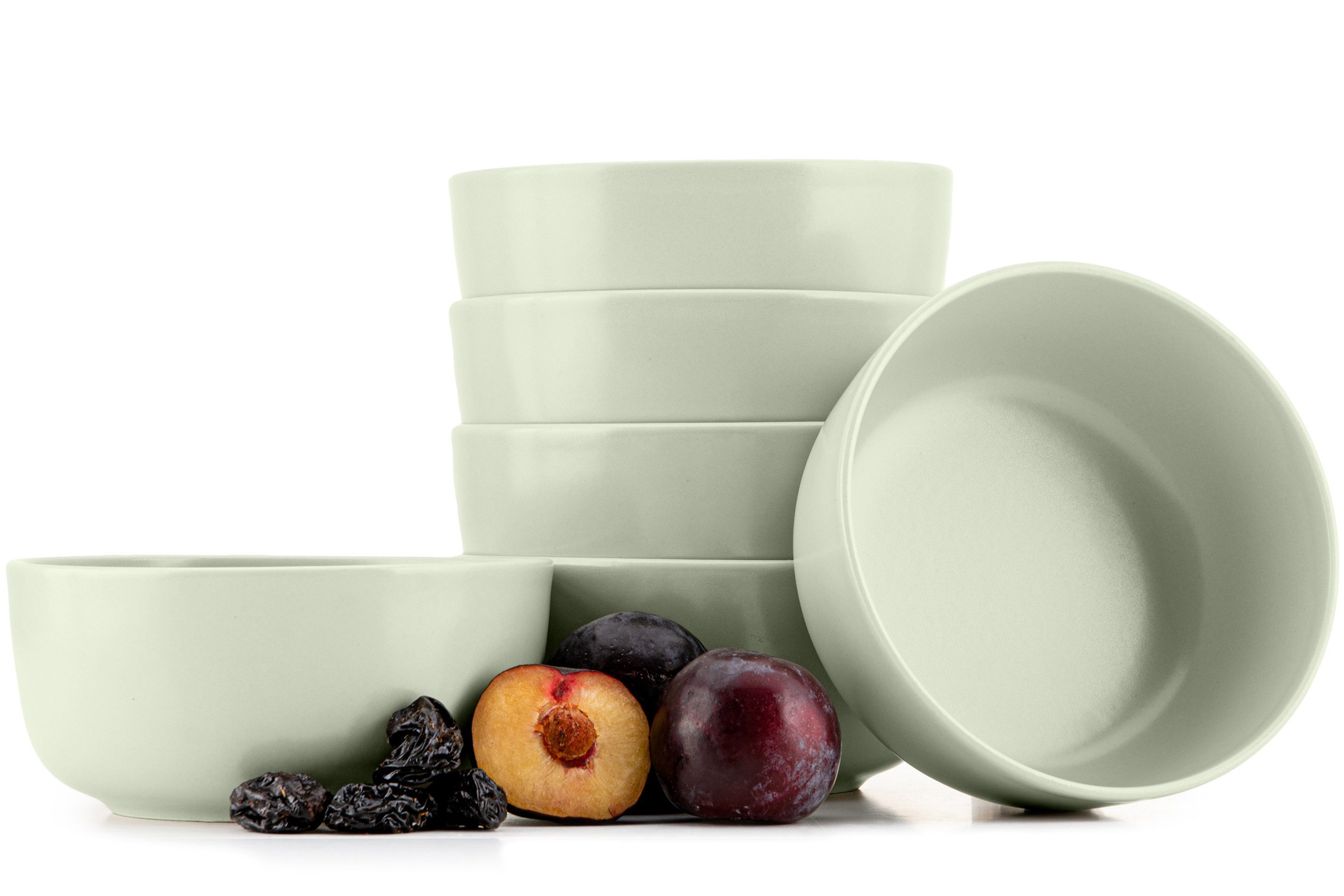 KONSIMO® Müslischale VICTO Schüssel-Set hergestellt in der EU, Steingut, (6-Personen Set, 6-tlg), spülmaschinengeeignet, mikrowellengeeignet, 6x Schale