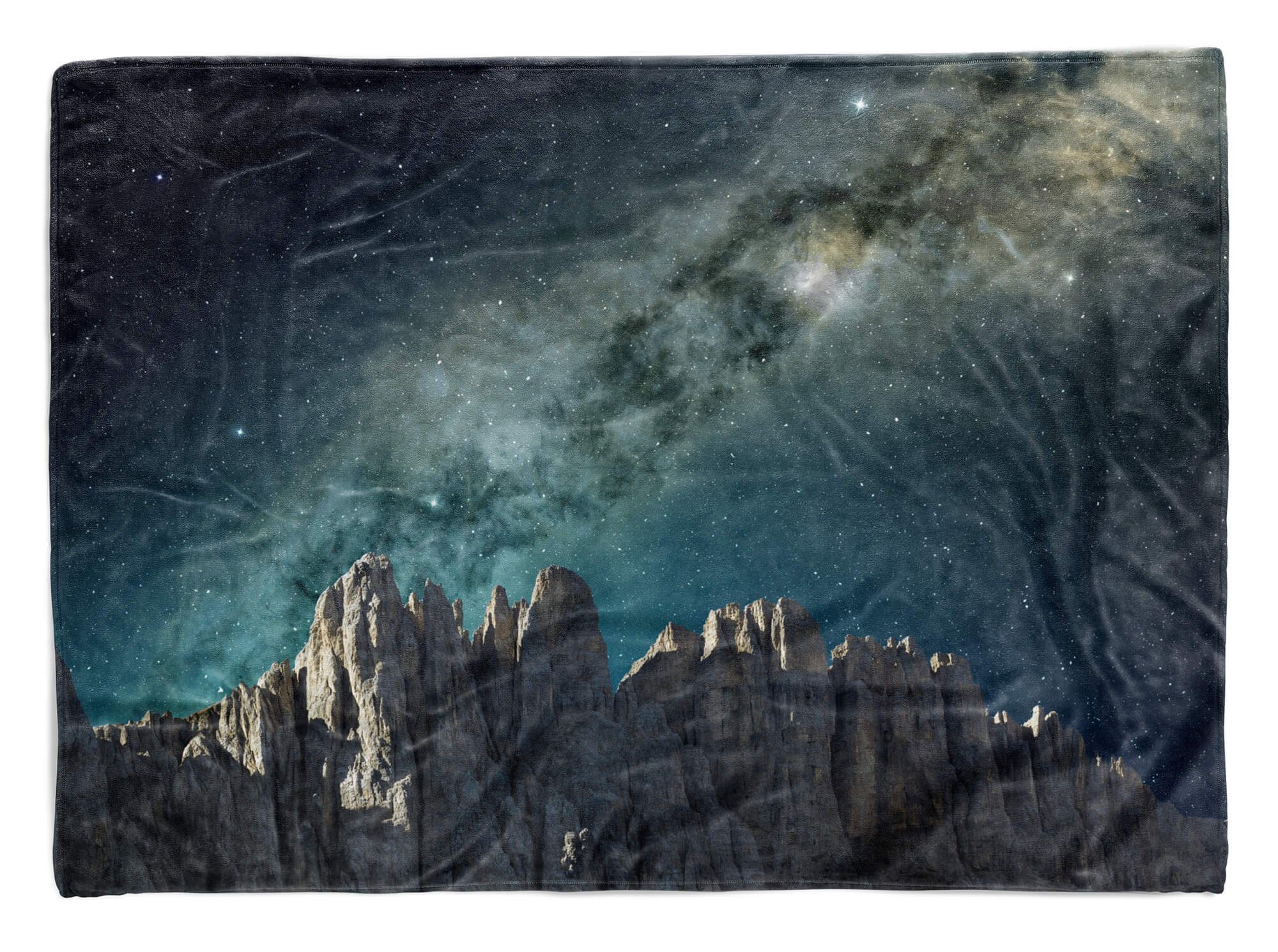 Sinus Art Handtücher Handtuch Strandhandtuch Saunatuch Kuscheldecke mit Fotomotiv Grand Canyon Milchstraße Ast, Baumwolle-Polyester-Mix (1-St), Handtuch