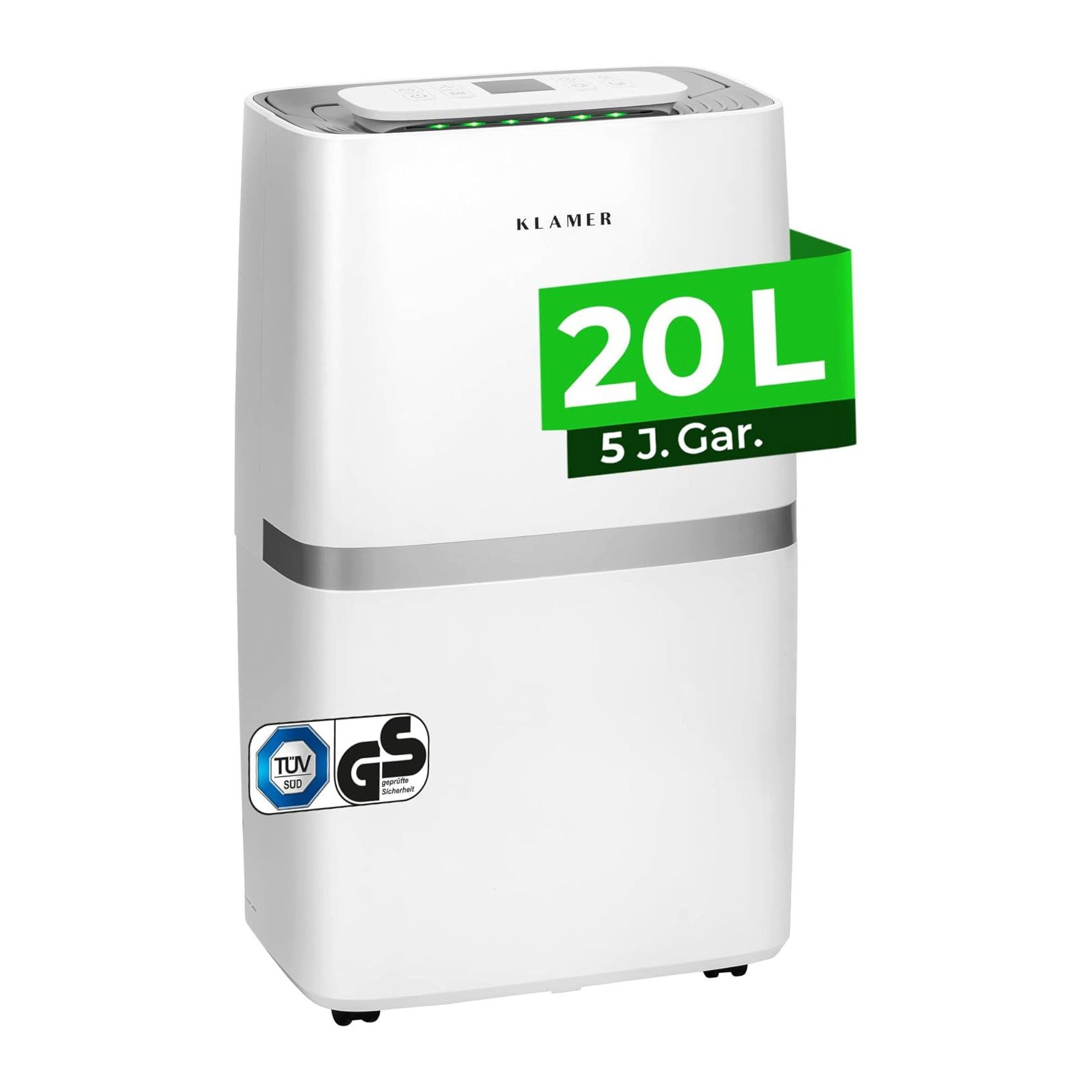 KLAMER Luftentfeuchter Elektrisch 25L, 195m³ Luftumwälzung pro Stunde, 420W günstig online kaufen