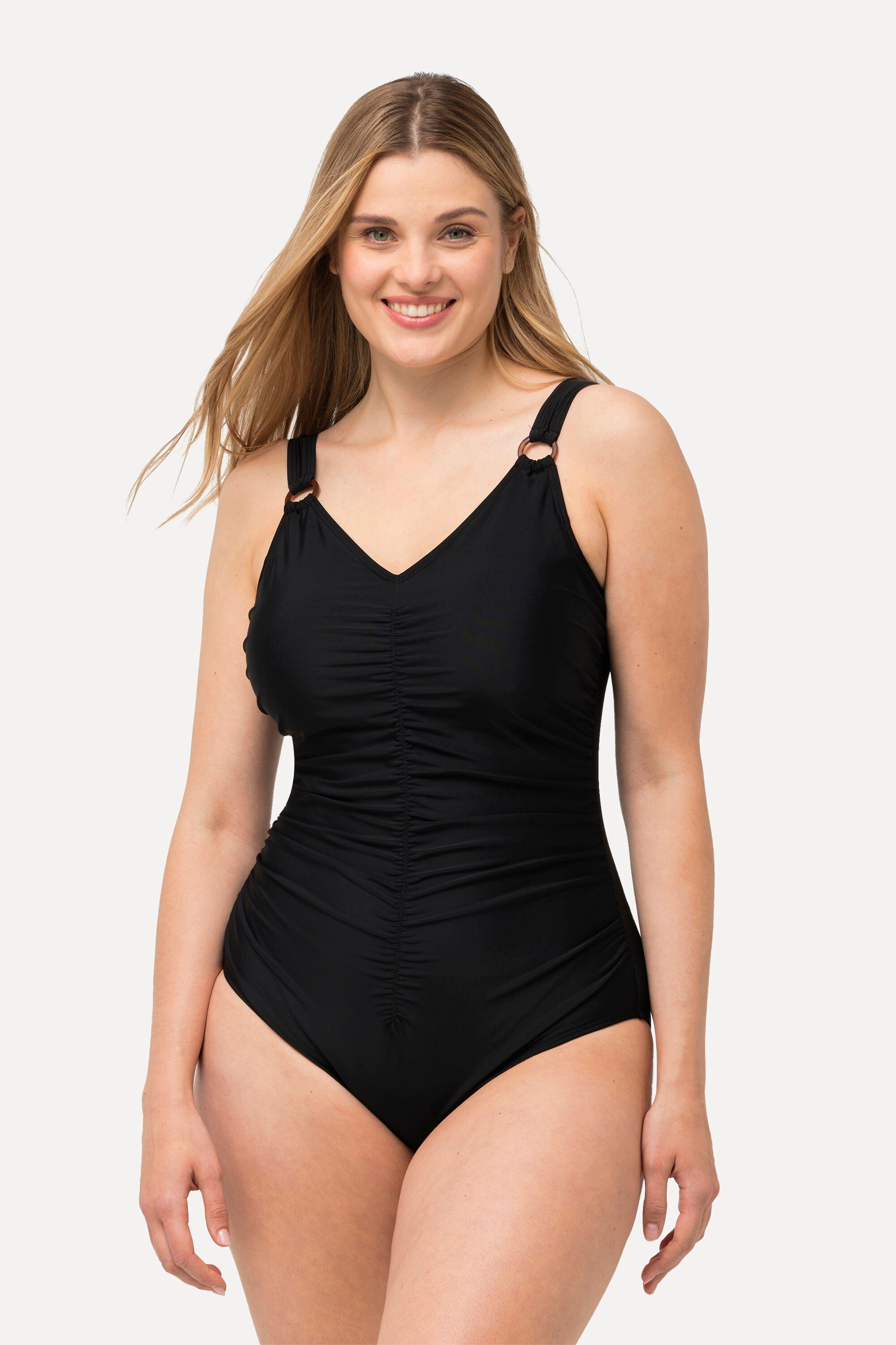 Ulla Popken Badeanzug Badeanzug Softcups Zierringe recycelt günstig online kaufen