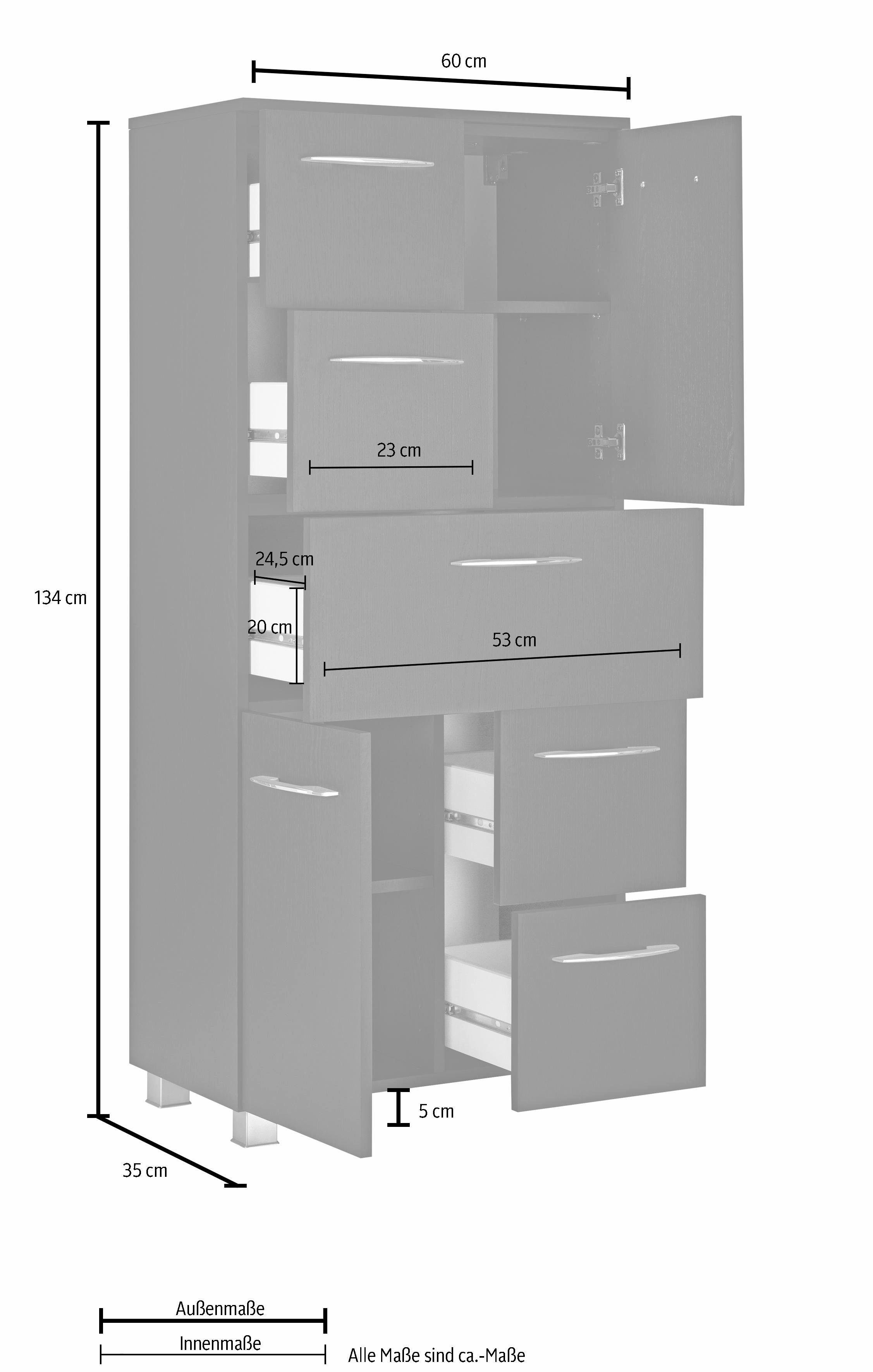 welltime Midischrank Portofino