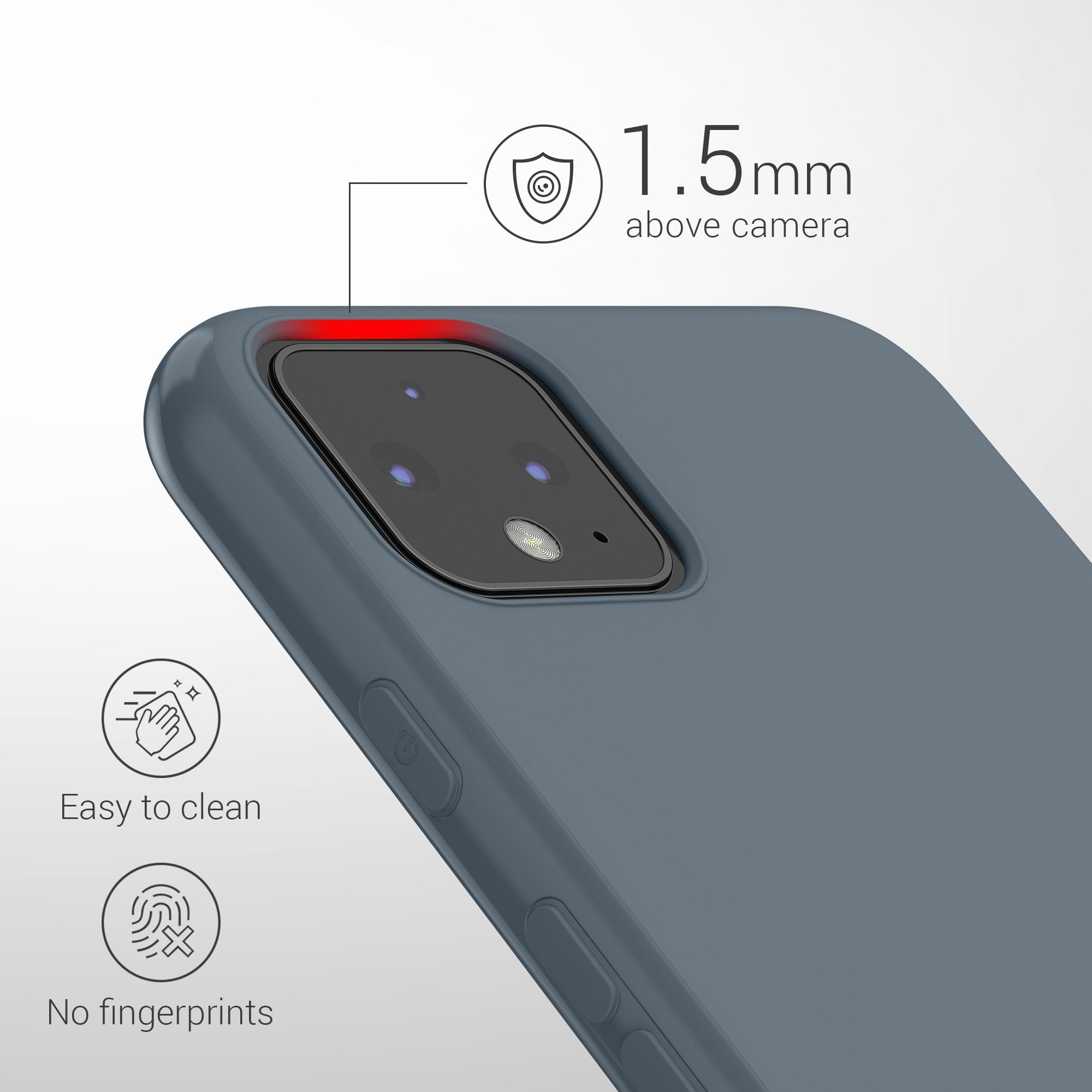 kwmobile Handyhülle Hülle für Google Pixel 4, Hülle Silikon - Soft Handyhülle - Handy Case Cover