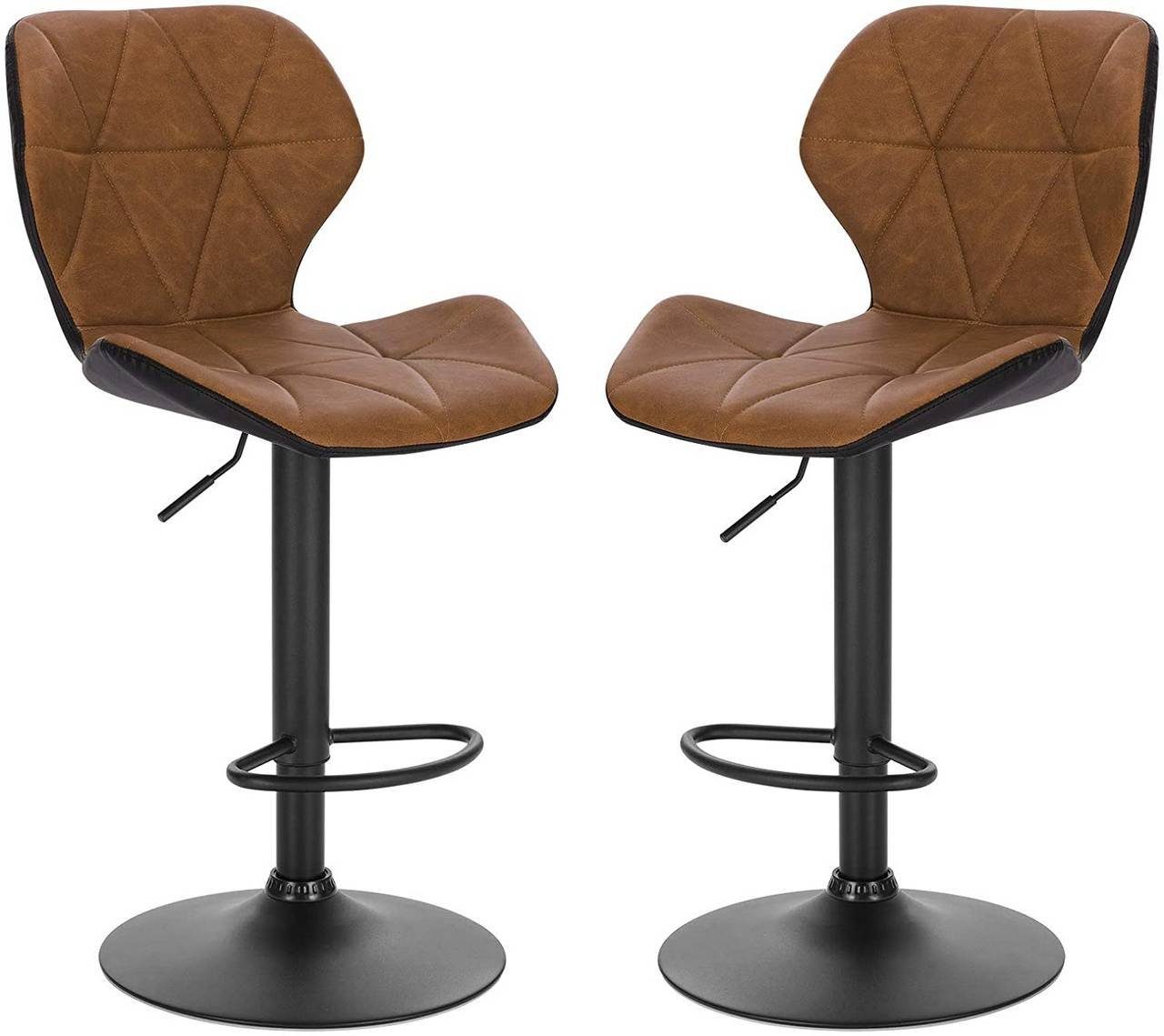 Woltu Barhocker (2 St), Bistrohocker Retro höhenverstellbar und drenbar günstig online kaufen