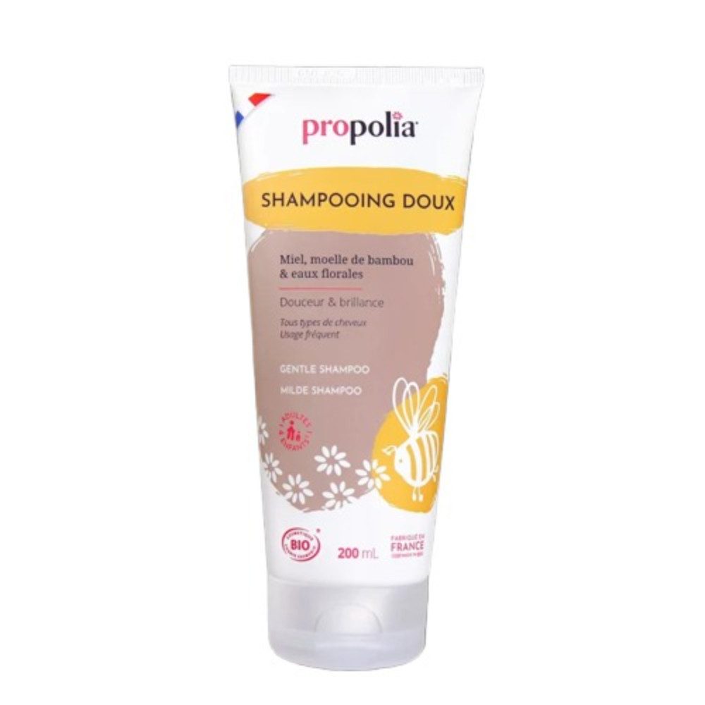 propolia Haarshampoo Bio Volumen Shampoo mit Honig und Bambus für feines Haar, 1-tlg., Natural Honey Coconut Shampoo für geschädigtes und feines Haar