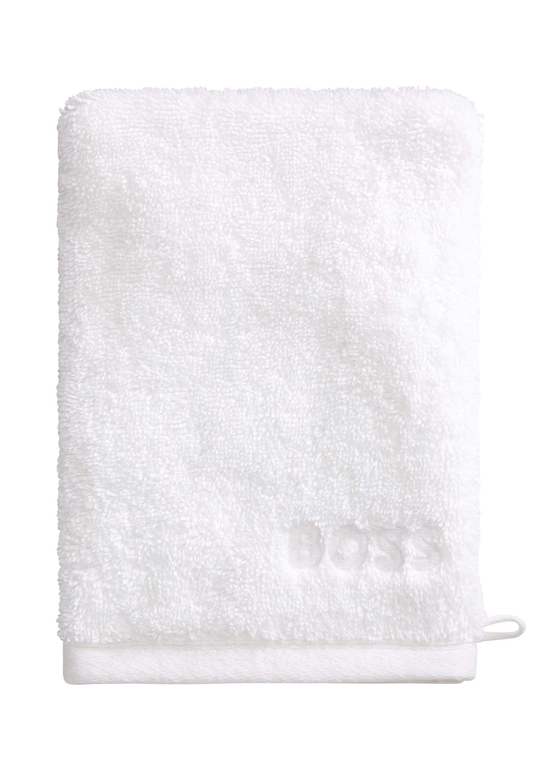 Boss Home Waschhandschuhe, mit Hugo 4er-Set Handtücher modernem Design WHITE