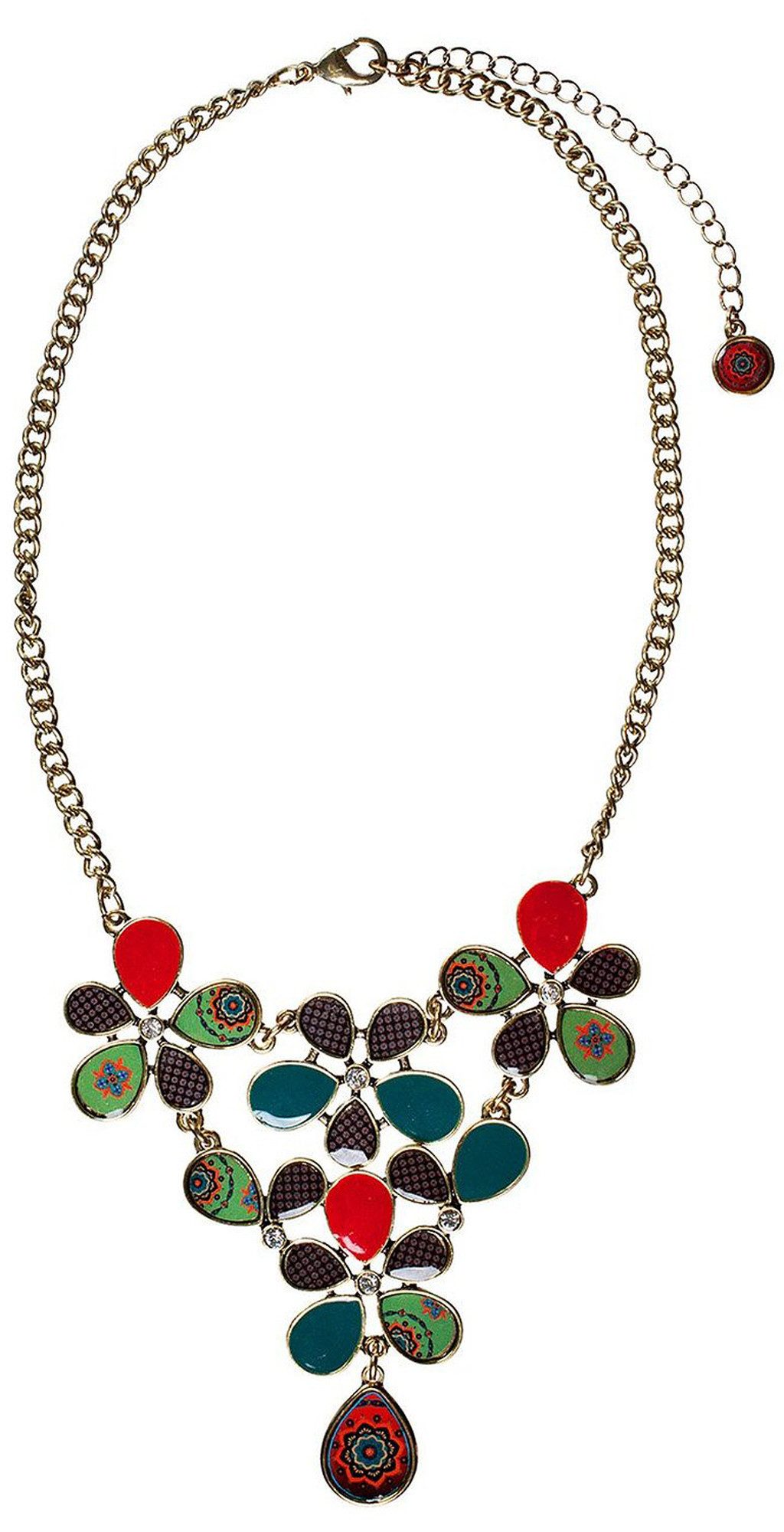Desigual Collier Rio, Collier lang Boho-Touch antik vergoldet