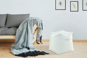 Kayoom Sitzwürfel Pouf Travis 825 (1 St), modern, pflegeleicht, vielseitig verwendbar