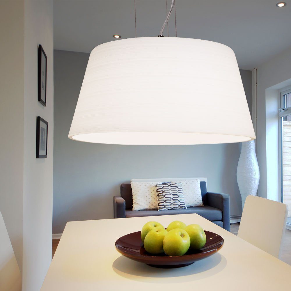 EGLO Lampe LED Strahler inklusive, Warmweiß, Hänge LED Glas Wischtechnik Pendelleuchte, Leuchtmittel Beleuchtung Pendel Decken