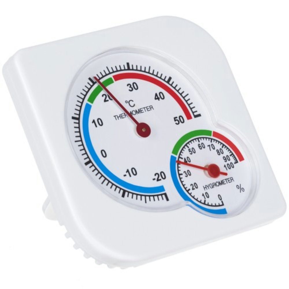 ISO TRADE Raumthermostat Hygrometer, max. 12 V, elektronisch, (Luftfeuchtigkeit, 1-St., Luftfeuchtigkeit), Messgerät Kombigerät