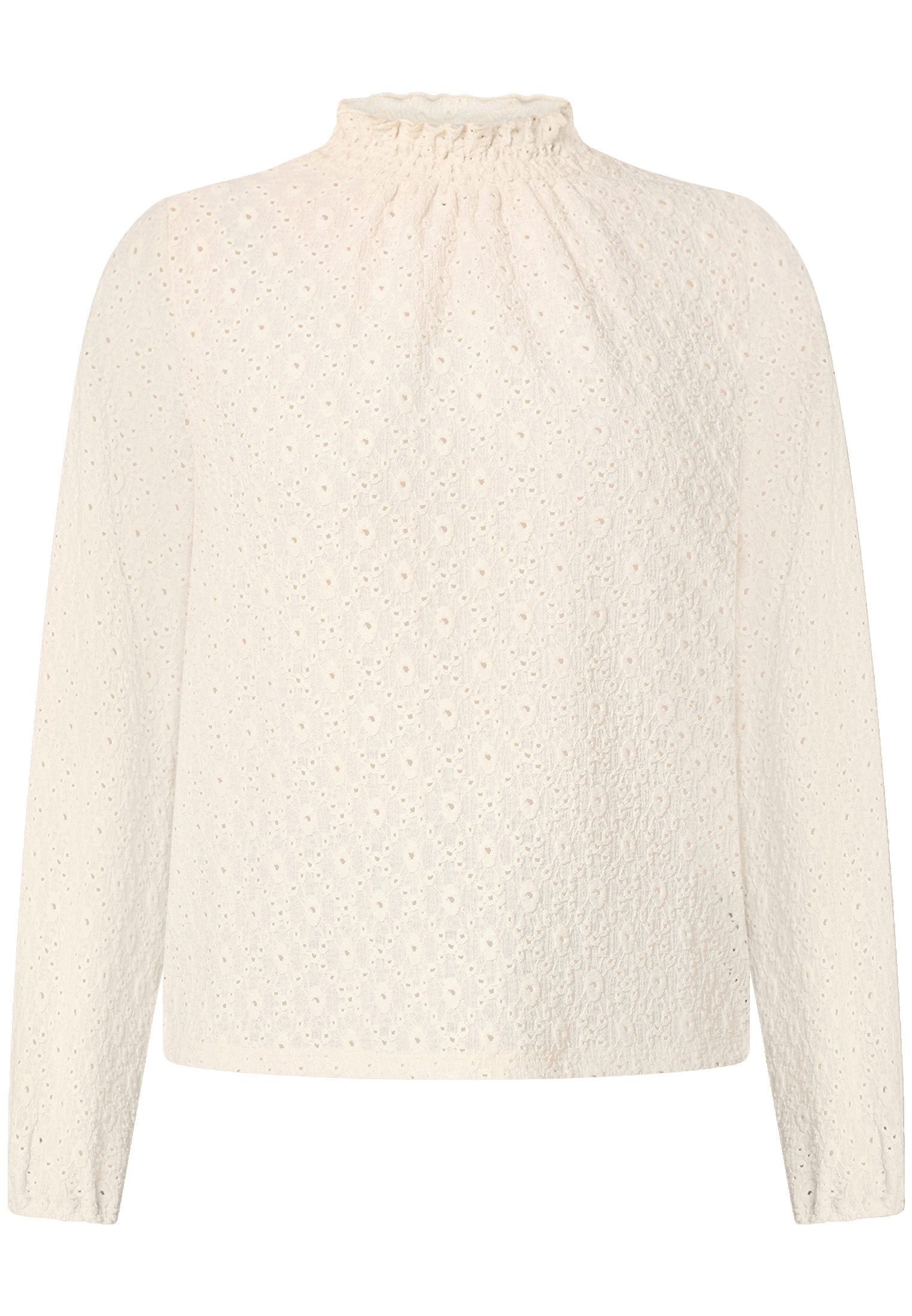 Zero Klassische Bluse Damen mit Lochmuster