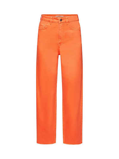 Esprit High-waist-Jeans Hose mit hohem Bund und geradem Bein